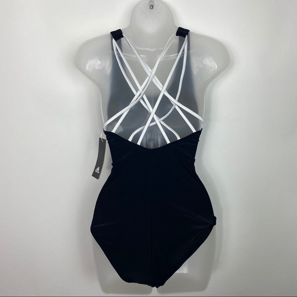 Adidas Logo Sexy Back One Piece Swimsuit - Picture 9 of 15